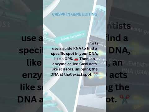 CRISPR-Cas9 enables targeted genome editing with unprecedented precision. #crisprcas9 #biology