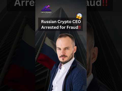 Russian Crypto CEO Arrested for Fraud‼️#Crypto #Fraud